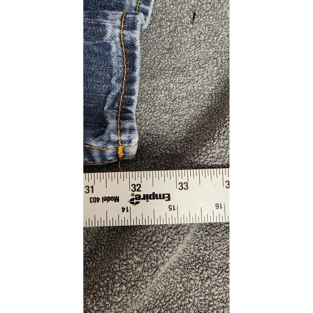 True Religion Section Straight Jeans Mens 36 Medium Wash Blue Denim‎ 100% Cotton
